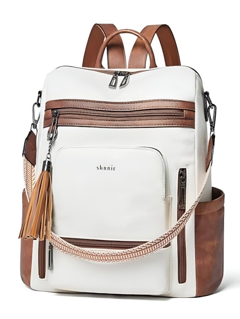 Vegan Leather Laptop Backpack for Women 15.6 inch Work Backpack Fashion